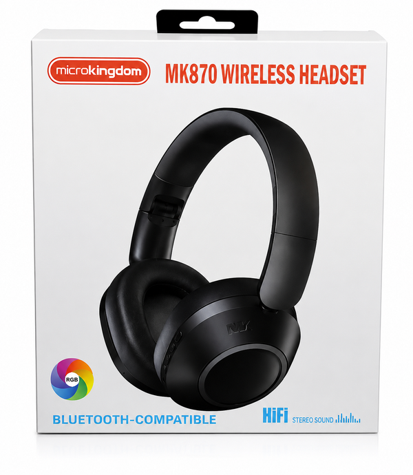 Microkingdom MK870 Wireless Bluetooth Headphones