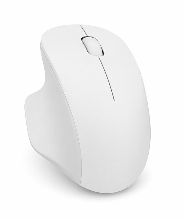 Slim Wireless Bluetooth Mouse USB Receiver for Laptop, PC & Mac (White)
